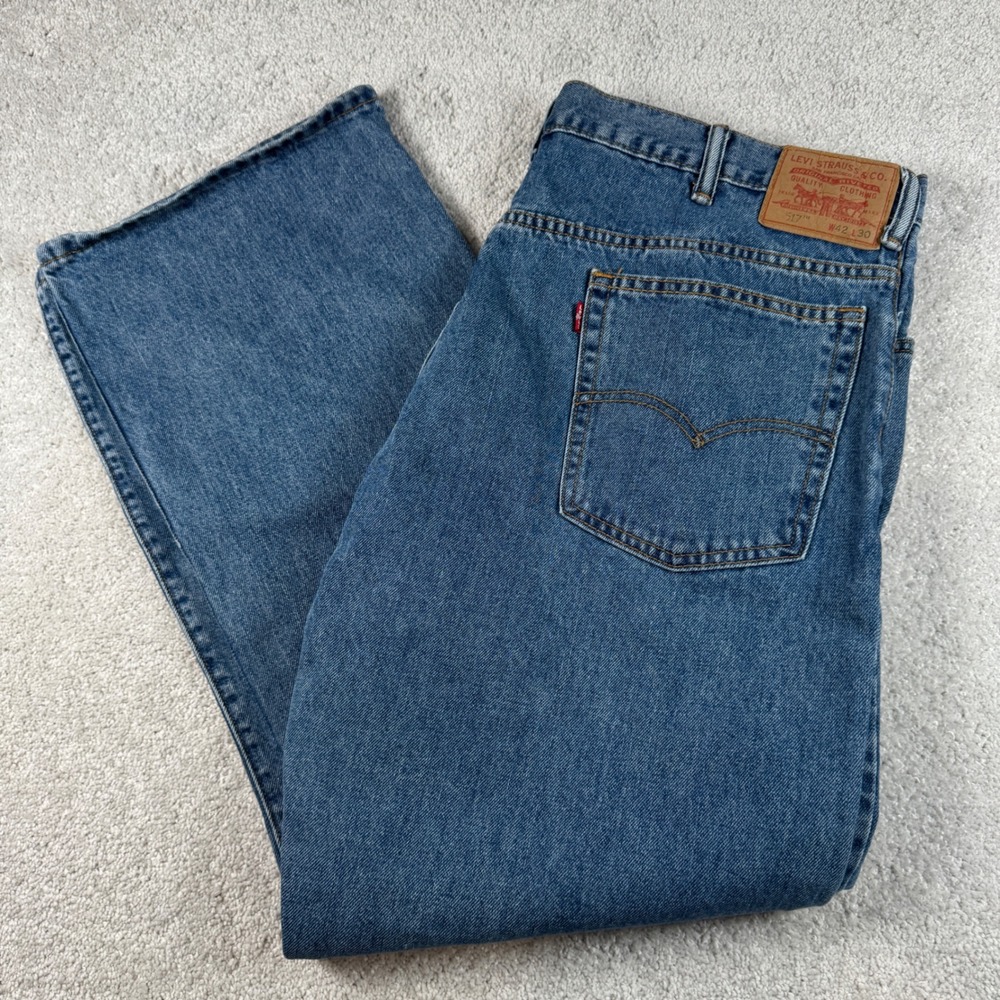Levi's 517 Bootcut Jeans Mens 42x30 Blue Denim Classic Fit 2012